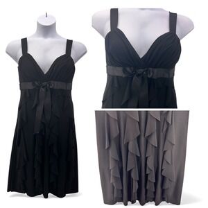 Dress Barn Baby Doll Dress 10 Black‎